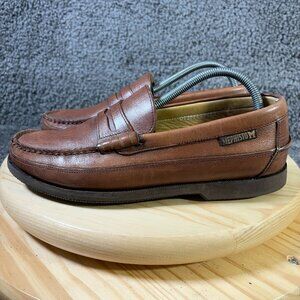 Mephisto Cap Vert Penny Loafers Mens Size 7.5 Brown Leather Made in Portugal